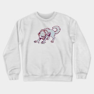 Pixel Werewolf (Red and Blue) Crewneck Sweatshirt